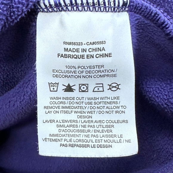 Nike Kansas State Wildcats 1/4 Zip Crew Neck Sweater AR8163-100 Large Purple - Picture 8 of 8